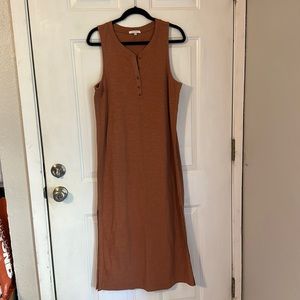 Sleeveless Maxi Dress with slits on both sides